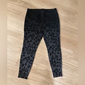 The Limited Black and Charcoal Leopard-Print Leggings